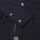 Thom Browne Men, 4-Bar wool cardigan, Blue, M, Knitwear, Wool