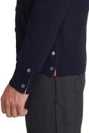 Thom Browne Men, 4-Bar wool cardigan, Blue, M, Knitwear, Wool