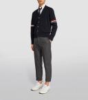 Thom Browne Navy Cotton Cardigan