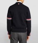 Thom Browne Navy Cotton Cardigan