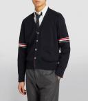 Thom Browne Navy Cotton Cardigan