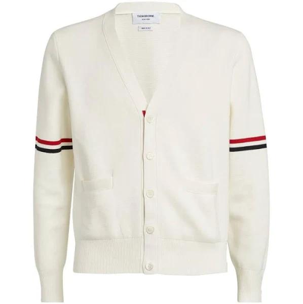 Thom Browne Tricolour Cardigan - White - 0