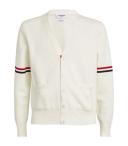 Thom Browne Tricolour Cardigan - White - 1