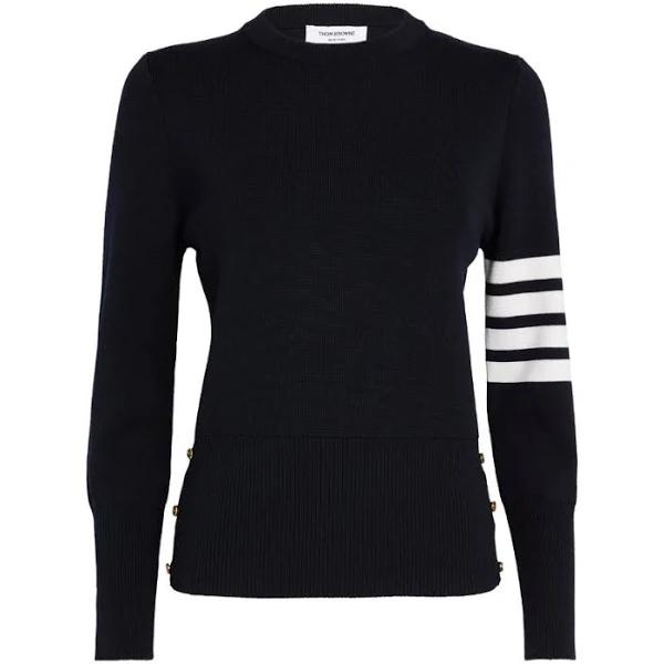 Thom Browne Wool Crew-Neck Sweater - Navy - 46
