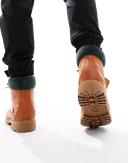 Timberland 6 Inch Premium Boots in Brown Full Grain Leather