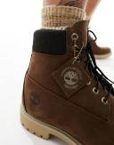 Timberland 6 Inch Premium Boots in Brown Nubuck Leather