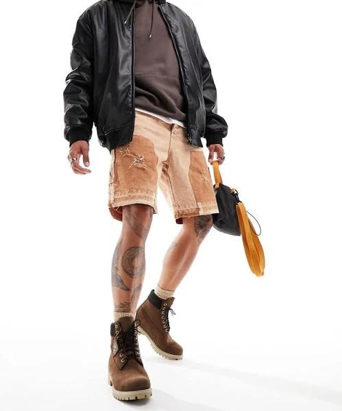 Timberland 6 Inch Premium Boots in Brown Nubuck Leather