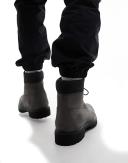 Timberland 6 Inch Premium Boots in Grey Nubuck Leather