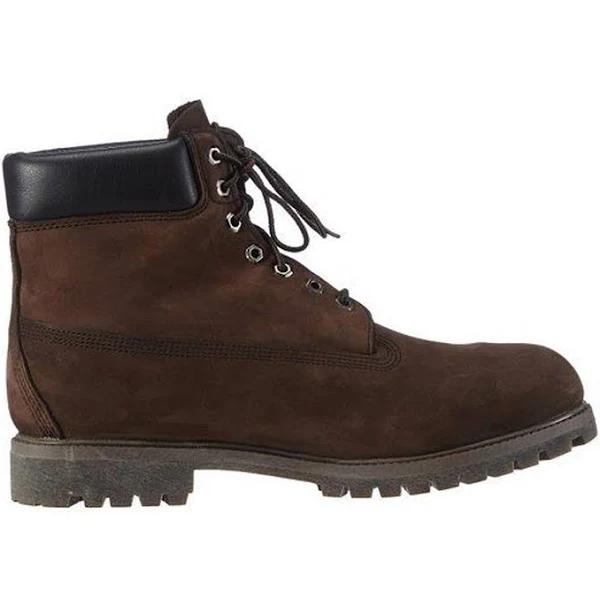 Timberland 6 Inch Premium Nubuck Dark Brown TB010001 Men's