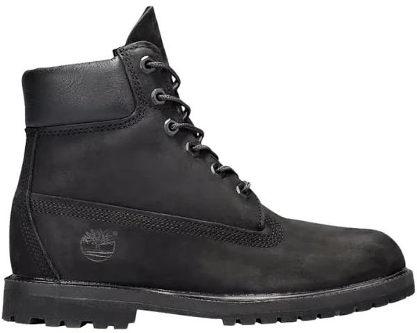 Timberland 6 Inch Premium Waterproof Boots Black Nubuck (Women's)