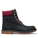 Timberland Women's 6" Heritage Boot Black/Pink