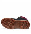 Timberland Women's 6" Heritage Boot Black/Pink