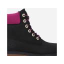 Timberland Women's 6" Heritage Boot Black/Pink