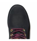 Timberland Women's 6" Heritage Boot Black/Pink