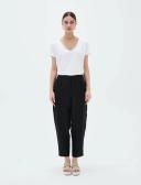Tirelli Tailored Linen Capri Pants - Various Colours Navy / Small
