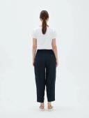 Tirelli Tailored Linen Capri Pants - Various Colours Navy / Small