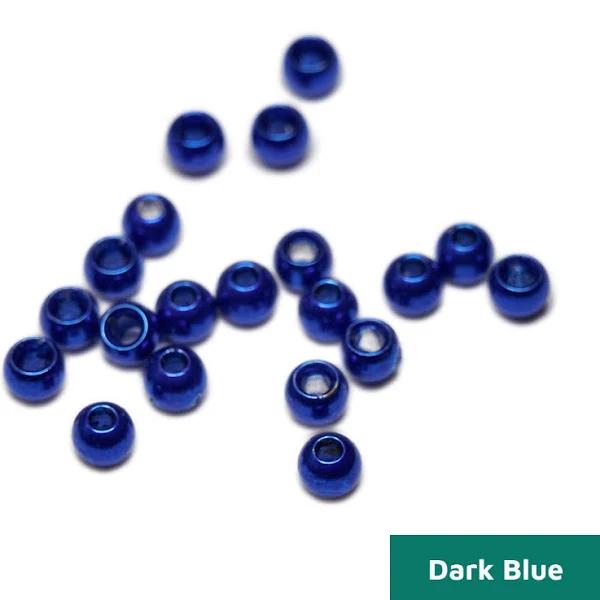 Togens Brass Beads, 2.4mm - 3/32 / Dark Blue Fly Tying Beads