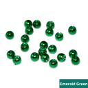 Togens Brass Beads, 2.4mm - 3/32 / Emerald Green Fly Tying Beads