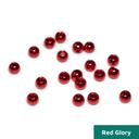Togens Brass Beads, 2.8mm - 7/64 / Red Glory Fly Tying Beads