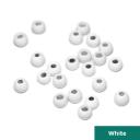 Togens Brass Beads, 2.8mm - 7/64 / White Fly Tying Beads