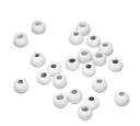 Togens Brass Beads, 3.2mm - 1/8 / White Fly Tying Beads