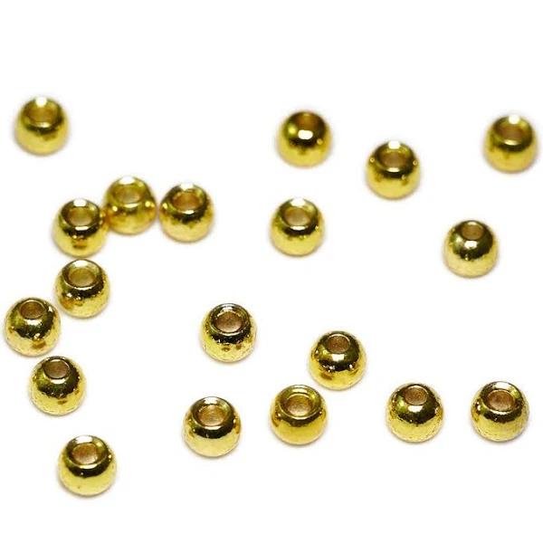 Togens Brass Beads, 3.8mm - 5/32 / Golden Chartreuse Fly Tying Beads