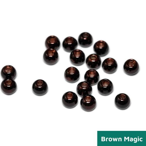 Togens Brass Magic Beads, 5.5mm - 7/32 / Brown Magic Fly Tying Beads