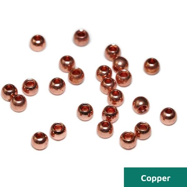 Togens Brass Premium Beads, 2.0mm- 5/64 / Copper Fly Tying Beads