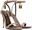 Tom Ford 105mm Padlock Leather Sandals
