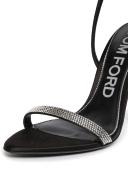 Tom Ford Black Crystal Heel Sandals