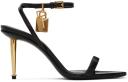 Tom Ford Black Padlock Pointy Naked 85mm Heeled Sandals