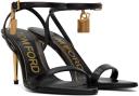 Tom Ford Black Padlock Pointy Naked 85mm Heeled Sandals