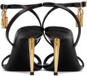 Tom Ford Black Padlock Pointy Naked 85mm Heeled Sandals