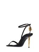 Tom Ford Black Padlock Pointy Naked 85mm Heeled Sandals