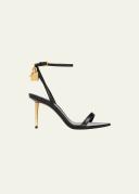 Tom Ford Black Padlock Pointy Naked 85mm Heeled Sandals