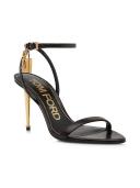 Tom Ford Black Padlock Pointy Naked 85mm Heeled Sandals