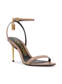 Tom Ford Black Padlock Pointy Naked 85mm Heeled Sandals