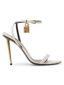 Tom Ford Black Padlock Pointy Naked Sandals