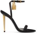 Tom Ford Black Padlock Pointy Naked Sandals