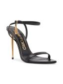 Tom Ford Black Padlock Pointy Naked Sandals