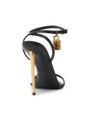 Tom Ford Black Padlock Pointy Naked Sandals