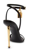 Tom Ford Black Padlock Pointy Naked Sandals