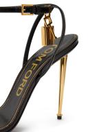 Tom Ford Black Padlock Pointy Naked Sandals