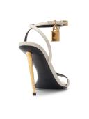 Tom Ford Black Padlock Pointy Naked Sandals