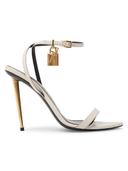Tom Ford Black Padlock Pointy Naked Sandals