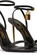 Tom Ford Black Padlock Pointy Naked Sandals