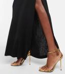 Tom Ford Gold Padlock Heeled Sandals