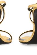 Tom Ford, Padlock leather sandals, Women, Gold, EU 35.5, Sandals