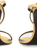 Tom Ford, Padlock leather sandals, Women, Gold, EU 37, Sandals