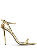 Tom Ford, Padlock leather sandals, Women, Gold, EU 41, Sandals